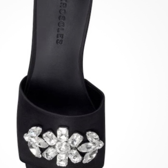 Aerosoles Black Eventi Jeweled Slip On sz 9.5 - Picture 7 of 10